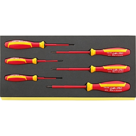 Stahlwille Tools DRALL+ set of screwdrivers i.TCS inlay No.TCS 4675 VDE 1/3-tray6-pcs. 96838793